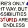 There is only one right answer but the possib